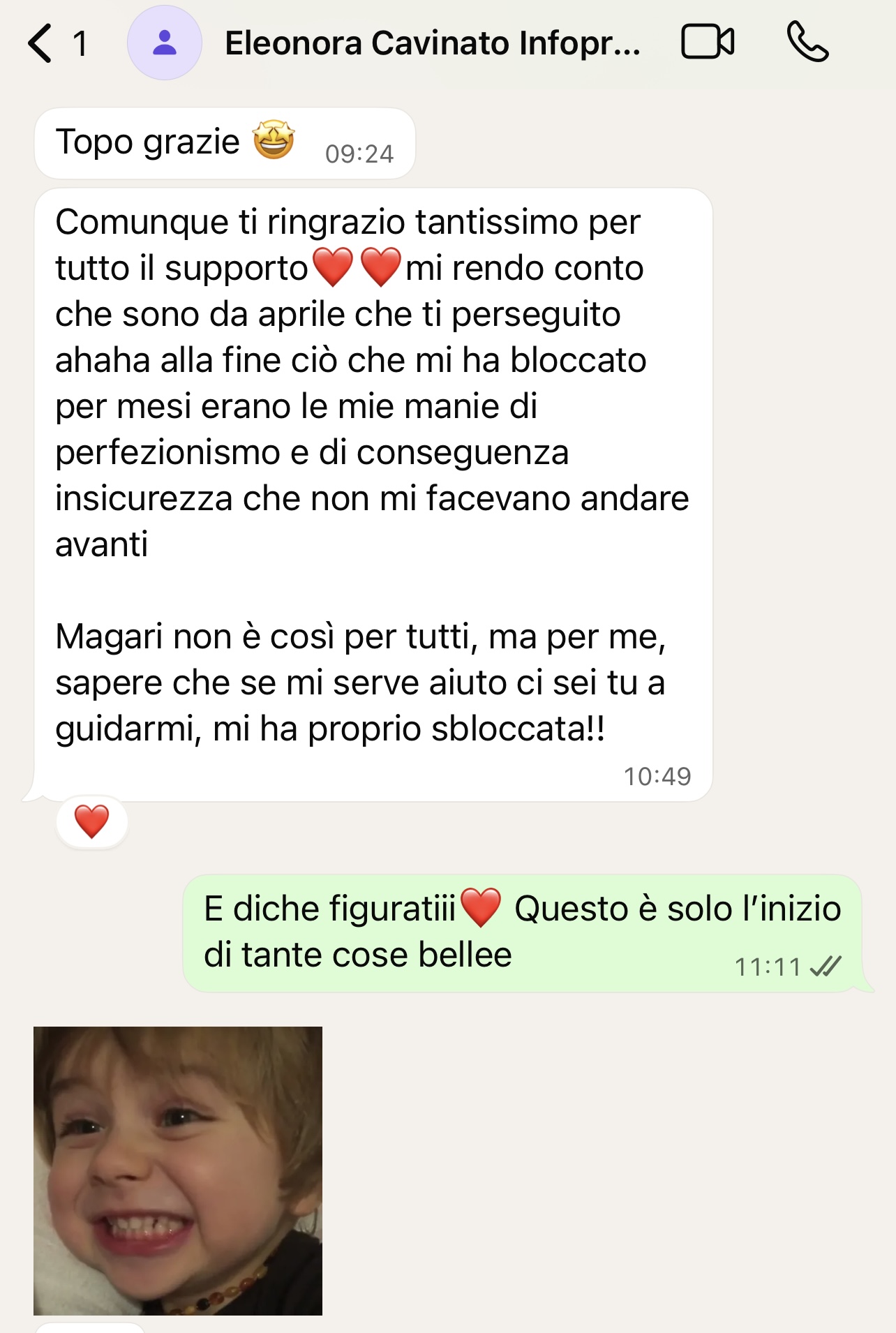 Testimonianza di Eleonora