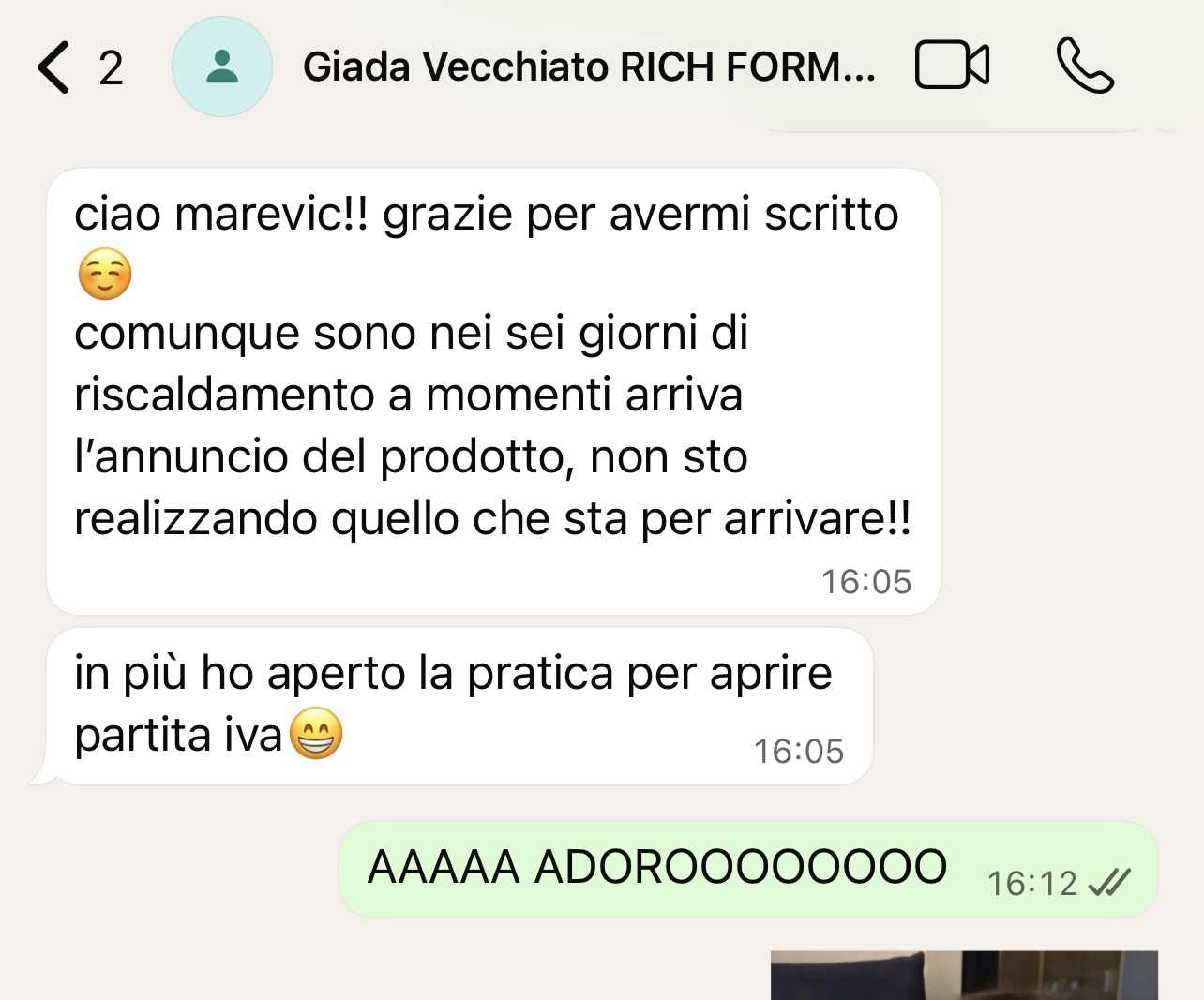 Testimonianza di Giada