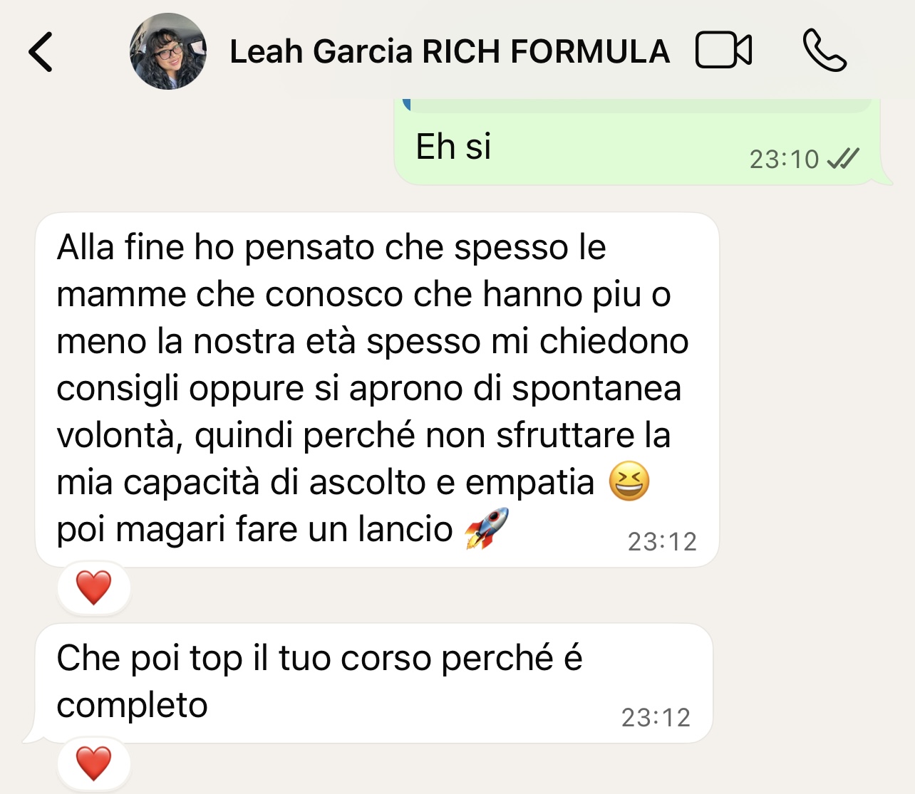 Feedback di Leah